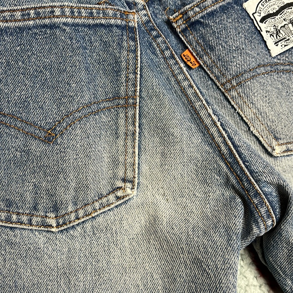 Levi’s vintage 80s orange tab cropped jeans 24” waist - Picture 13 of 13